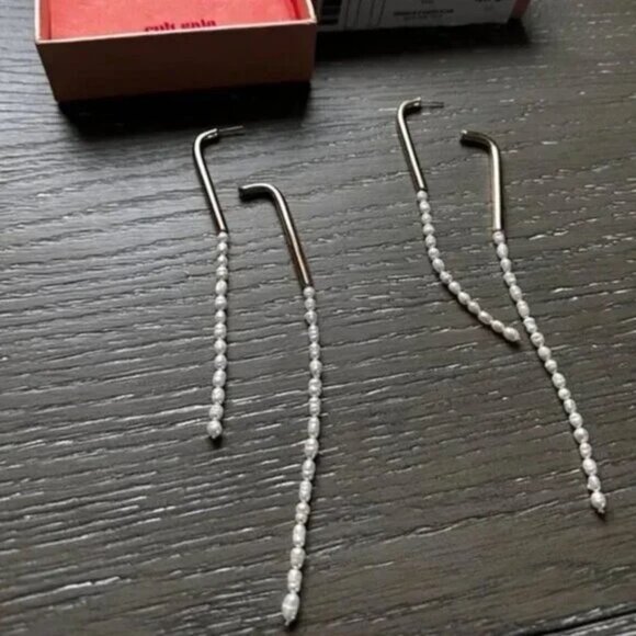 Cult Gaia Gold and White Earrings - Picture 13 of 16